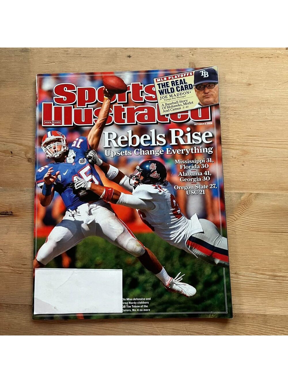 Sports Illustrated Rebels Rise October 6, 2008 Magazine SIM02